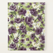 Customizable Year 2025 Purple Poppies Planner (Achterkant)