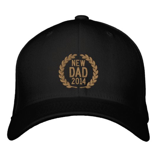 Customizable YEAR for New Dad Laurels Embroidery Pet (Voorkant)