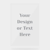 Customizable Your Design or Text Here Personalized Acryl Bord (Voorkant)
