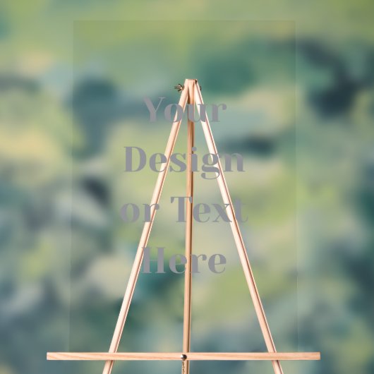 Customizable Your Design or Text Here Personalized Acryl Bord (Neutraal)