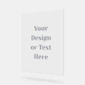 Customizable Your Design or Text Here Personalized Acryl Bord (Hoek)