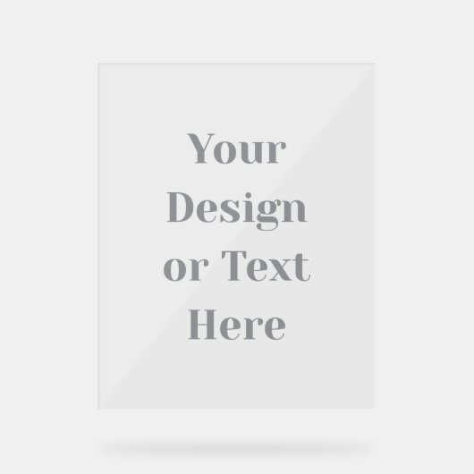 Customizable Your Design or Text Here Personalized Acryl Bord (Voorkant)