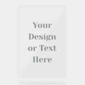 Customizable Your Design or Text Here Personalized Acryl Bord (Voorkant)
