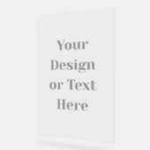 Customizable Your Design or Text Here Personalized Acryl Bord (Hoek)