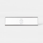 Customizable Your Design or Text Here Personalized Bureau Naambordje (Voorkant)