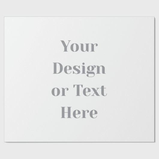 Customizable Your Design or Text Here Personalized Cadeaupapier (Vlak)