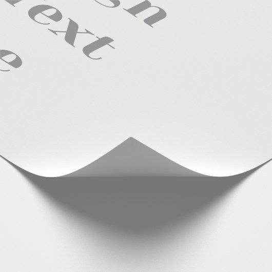 Customizable Your Design or Text Here Personalized Cadeaupapier (Hoek)