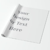 Customizable Your Design or Text Here Personalized Cadeaupapier (Uitgerold)