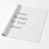 Customizable Your Design or Text Here Personalized Cadeaupapier (Uitgerold)