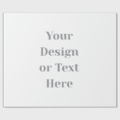 Customizable Your Design or Text Here Personalized Cadeaupapier (Vlak)