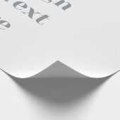 Customizable Your Design or Text Here Personalized Cadeaupapier (Hoek)