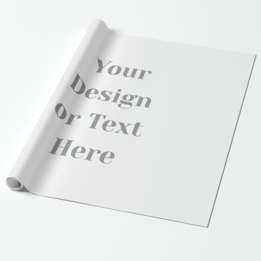 Customizable Your Design or Text Here Personalized Cadeaupapier (Uitgerold)