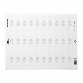 Customizable Your Design or Text Here Personalized Etiket (Full Sheet)