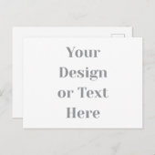 Customizable Your Design or Text Here Personalized Feestdagenkaart (Voorkant / Achterkant)