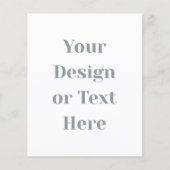 Customizable Your Design or Text Here Personalized Flyer (Voorkant)