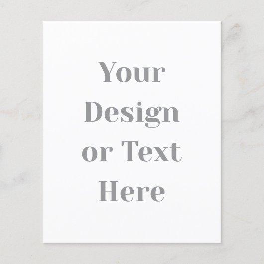 Customizable Your Design or Text Here Personalized Flyer (Voorkant)