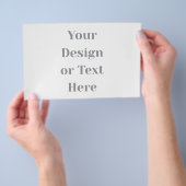 Customizable Your Design or Text Here Personalized Flyer (Hand)