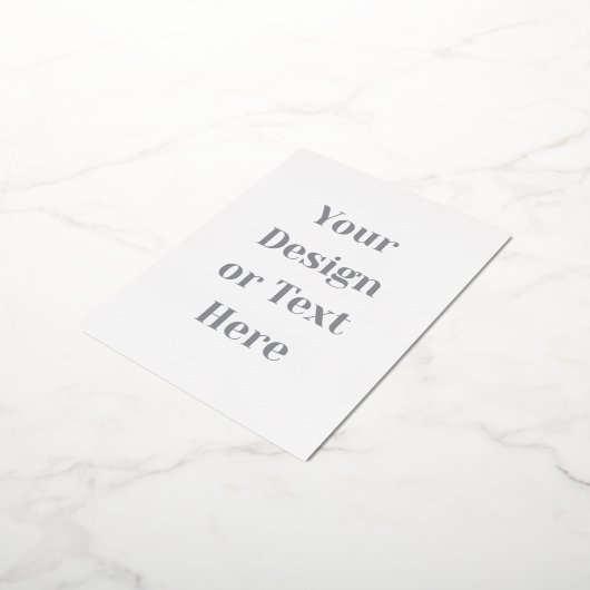 Customizable Your Design or Text Here Personalized Folie Feestdagen Briefkaart (Gedraaid)