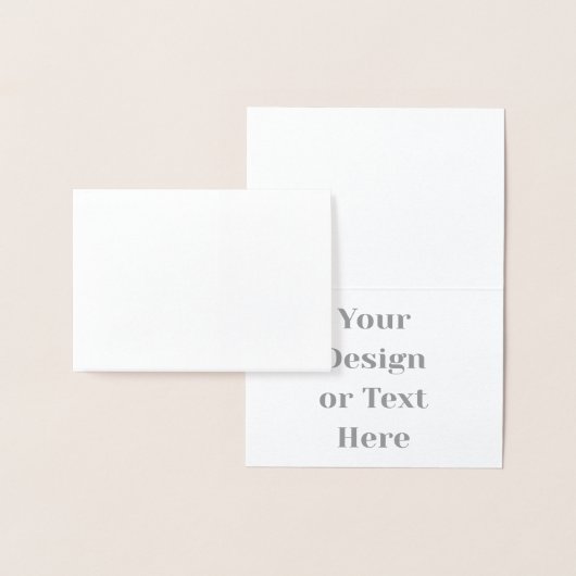 Customizable Your Design or Text Here Personalized Folie Kaarten (Display)