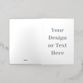 Customizable Your Design or Text Here Personalized Folie Wenskaart (Buiten Laag)