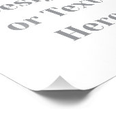 Customizable Your Design or Text Here Personalized Foto Afdruk (Hoek)