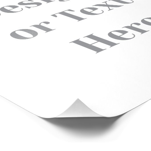 Customizable Your Design or Text Here Personalized Foto Afdruk (Hoek)