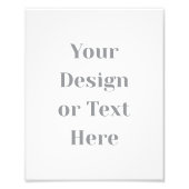 Customizable Your Design or Text Here Personalized Foto Afdruk (Voorkant)