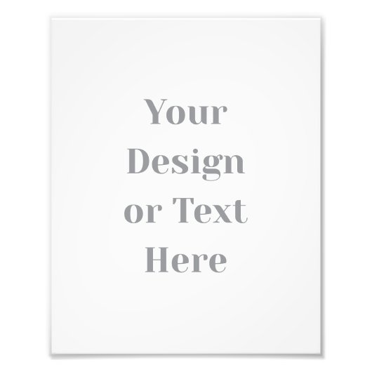 Customizable Your Design or Text Here Personalized Foto Afdruk (Voorkant)