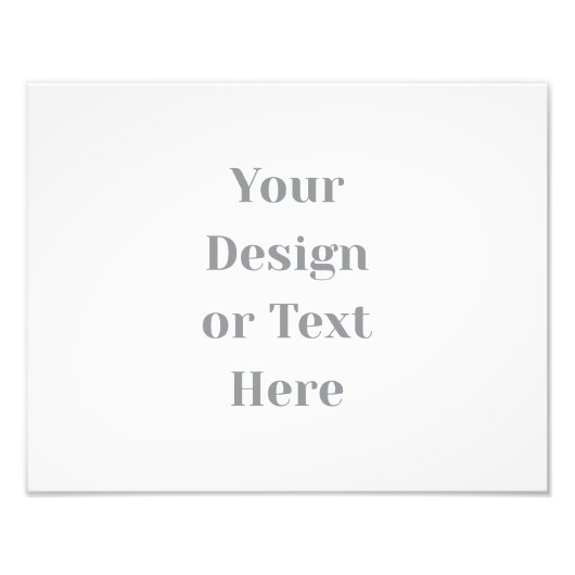 Customizable Your Design or Text Here Personalized Foto Afdruk (Voorkant)