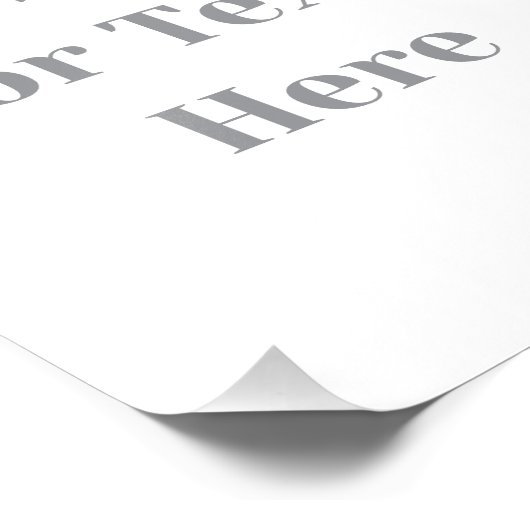 Customizable Your Design or Text Here Personalized Foto Afdruk (Hoek)