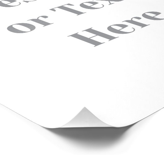 Customizable Your Design or Text Here Personalized Foto Afdruk (Hoek)