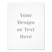 Customizable Your Design or Text Here Personalized Foto Afdruk (Voorkant)