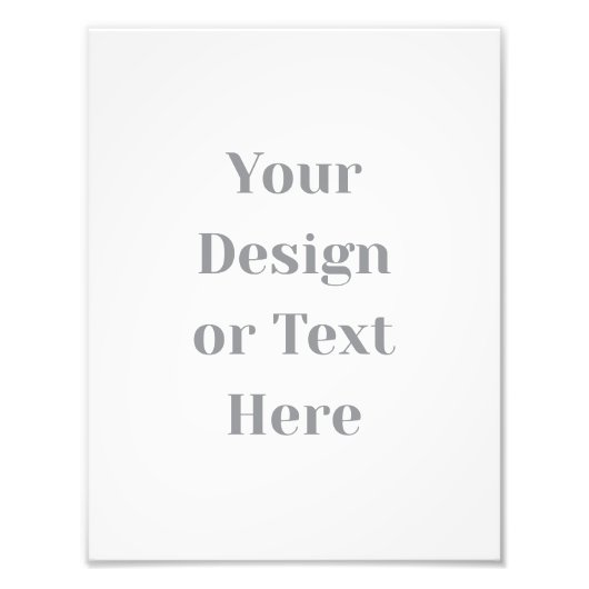 Customizable Your Design or Text Here Personalized Foto Afdruk (Voorkant)