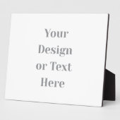 Customizable Your Design or Text Here Personalized Fotoplaat (Zijkant)
