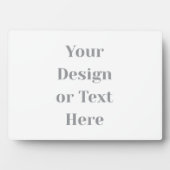 Customizable Your Design or Text Here Personalized Fotoplaat (voorkant)