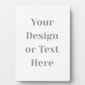 Customizable Your Design or Text Here Personalized Fotoplaat (voorkant)