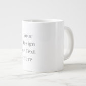Customizable Your Design or Text Here Personalized Grote Koffiekop (Voorkant rechts)