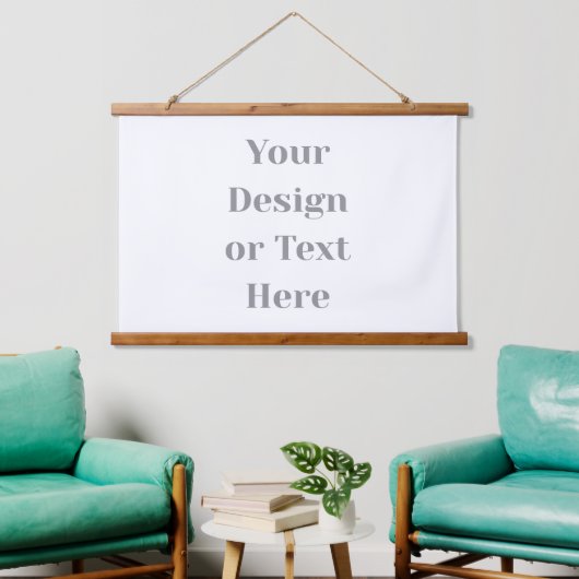 Customizable Your Design or Text Here Personalized Hangend Wandkleed (Woonkamer)