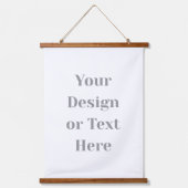 Customizable Your Design or Text Here Personalized Hangend Wandkleed (Voorkant)