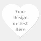 Customizable Your Design or Text Here Personalized Hart Sticker (Voorkant)