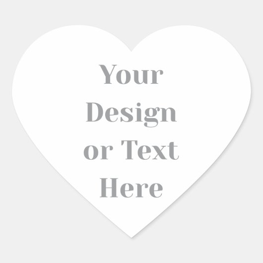 Customizable Your Design or Text Here Personalized Hart Sticker (Voorkant)