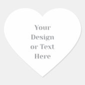 Customizable Your Design or Text Here Personalized Hart Sticker (Voorkant)