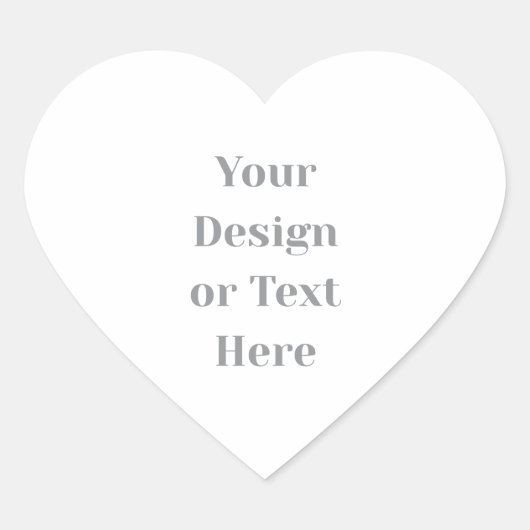 Customizable Your Design or Text Here Personalized Hart Sticker (Voorkant)