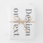 Customizable Your Design or Text Here Personalized Inpakpapier Vel (In situ)