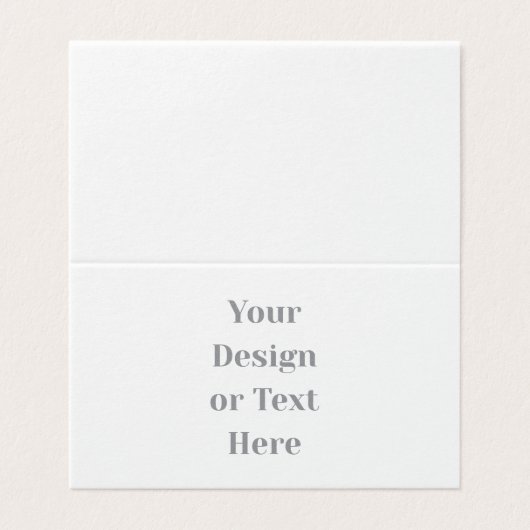 Customizable Your Design or Text Here Personalized Kaart (Buitenkant ongevouwen)