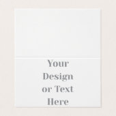 Customizable Your Design or Text Here Personalized Kaart (Buitenkant ongevouwen)