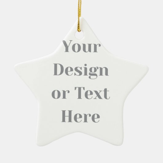 Customizable Your Design or Text Here Personalized Keramisch Ornament (Voorkant)