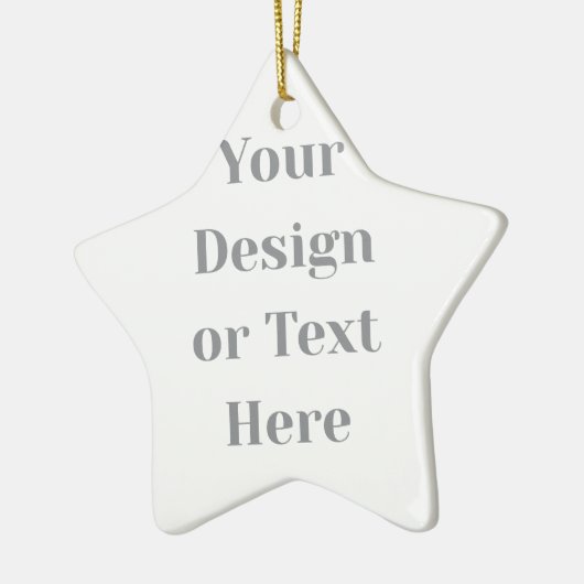 Customizable Your Design or Text Here Personalized Keramisch Ornament (Links)
