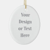 Customizable Your Design or Text Here Personalized Keramisch Ornament (Rechts)