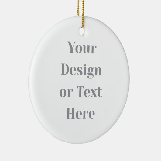 Customizable Your Design or Text Here Personalized Keramisch Ornament (Rechts)
